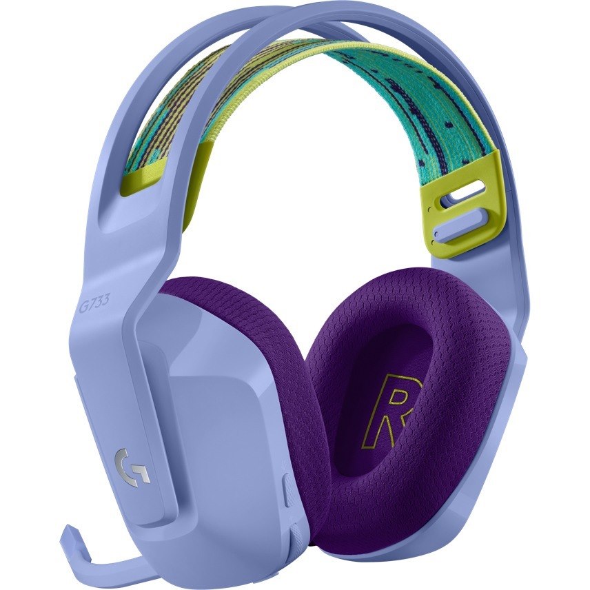 Logitech G G733 Wireless Over-the-head Stereo Gaming Headset - Lilac