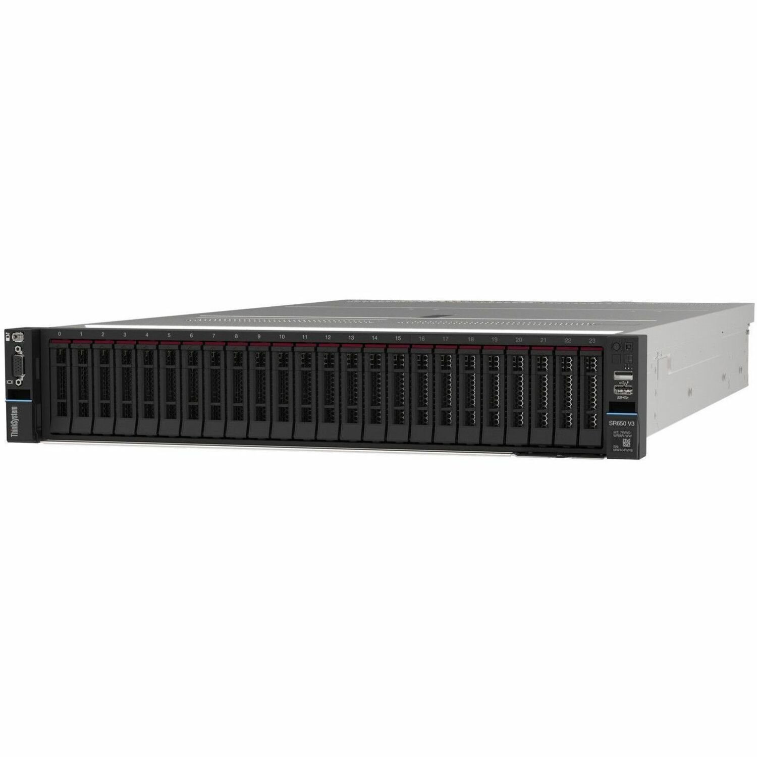 Lenovo ThinkSystem SR650 V3 7D76A04DEA 2U Rack Server - 1 Xeon Gold 6426Y 2.50 GHz - 32 GB RAM - Serial ATA/600 Controller