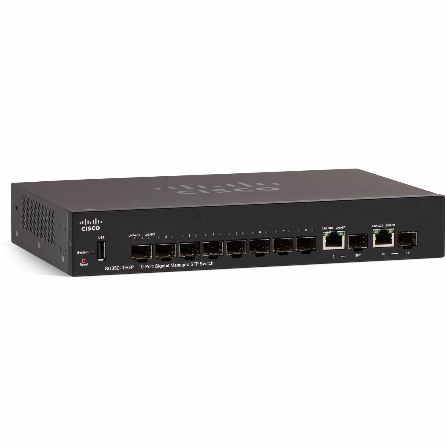 Cisco SG350-10SFP 10-Port Gigabit Managed SFP Switch