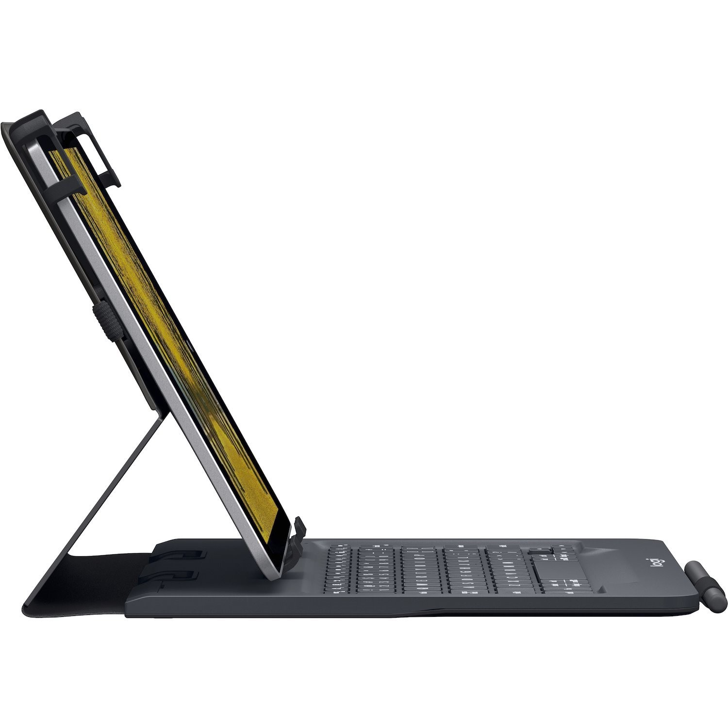 Logitech Universal Folio Toetsenbord/hoes (Folio) voor 25,4 cm (10") Apple iPad Air 2, iPad Air, iPad 2, iPad (3de generatie), iPad (4th Generation) - Swiss toetsenbord - Zwart