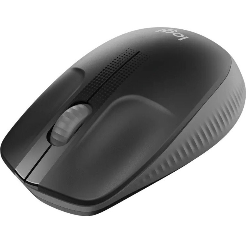 Logitech M190 Full-size Wireless Mouse - USB - Optical - 3 Button(s) - Charcoal