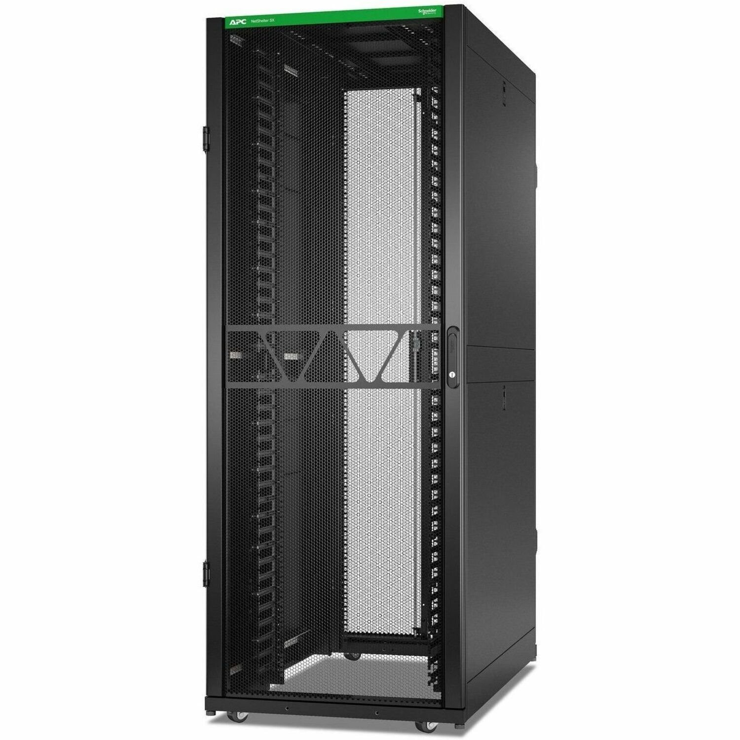 APC NetShelter SX Networking Enclosure, 42U, 1991H x 750W x 1200D mm, w/ Sides, Black