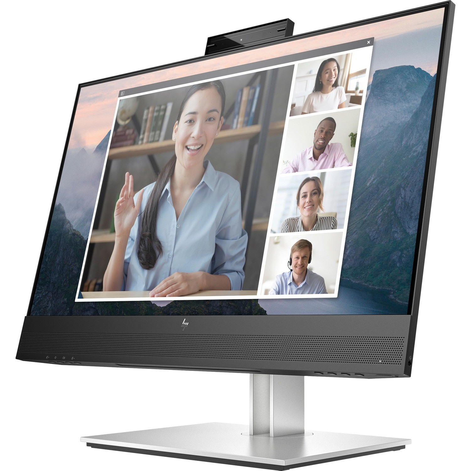 HP E24MV 169L0AA G4, 23.8" IPS LED, 1920x1080, 16:9, 5ms, 1xHDMI, 1xDP, 1xVGA, USB, Webcam, Speakers, VESA, Adjustable Height, Tilt, Swivel, Pivot, 3 Year