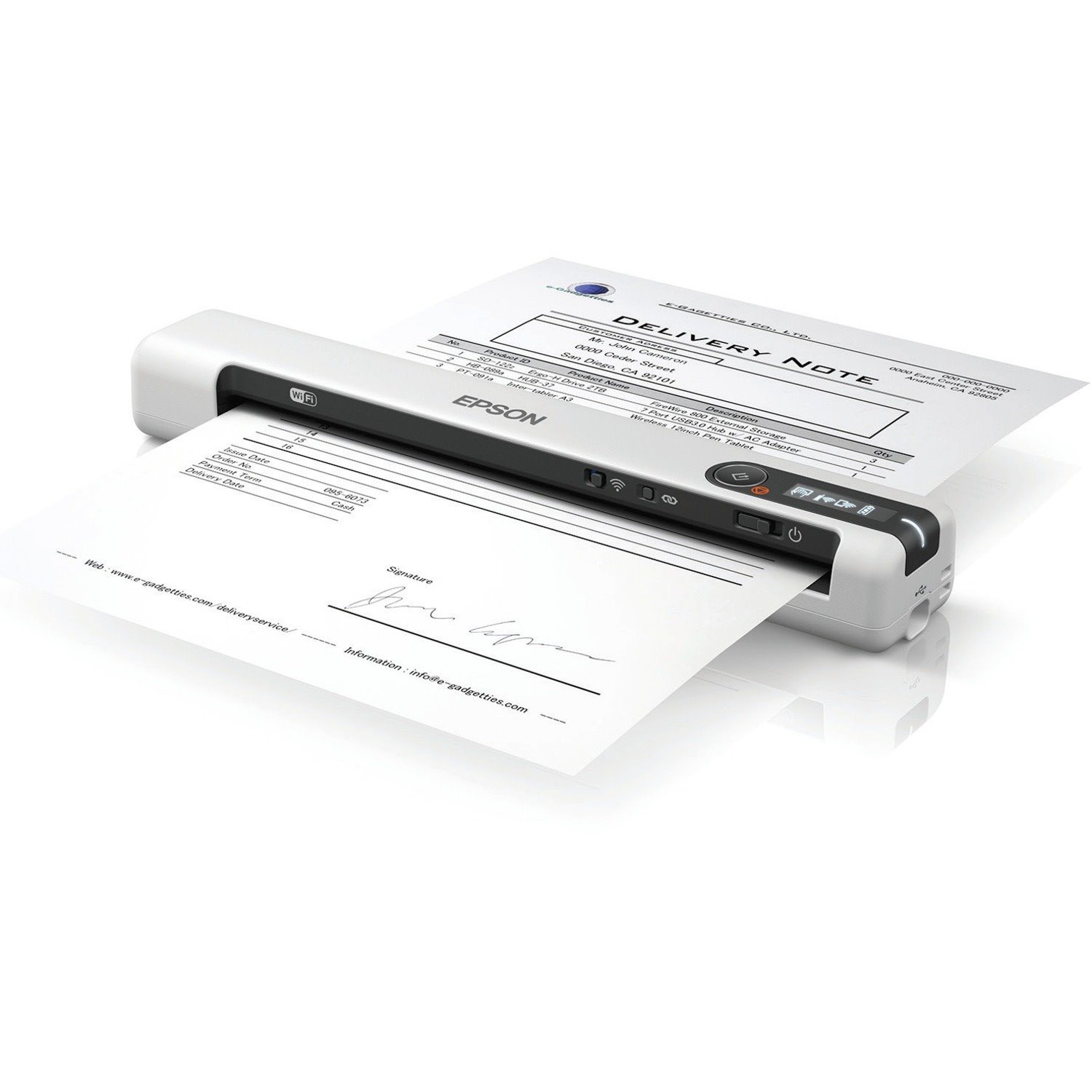 Epson DS-80W Sheetfed Scanner - 600 dpi Optical