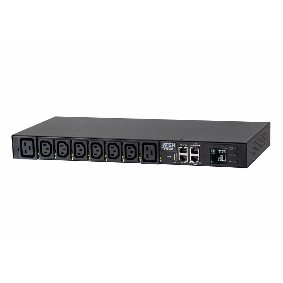 Aten 30A 8-Outlet 1U Outlet-Metered & Switched (110V-230V)