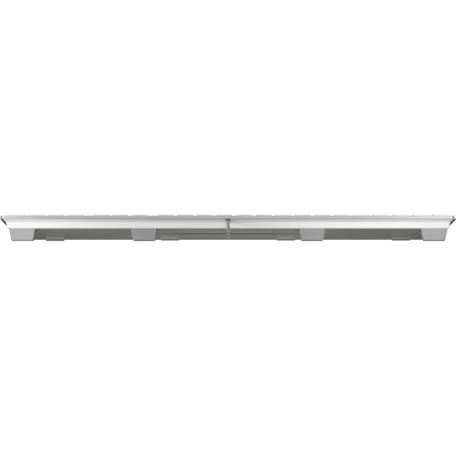 CHERRY KC 6000 SLIM Keyboard - Cable Connectivity - USB Interface - English (US) - Silver, White
