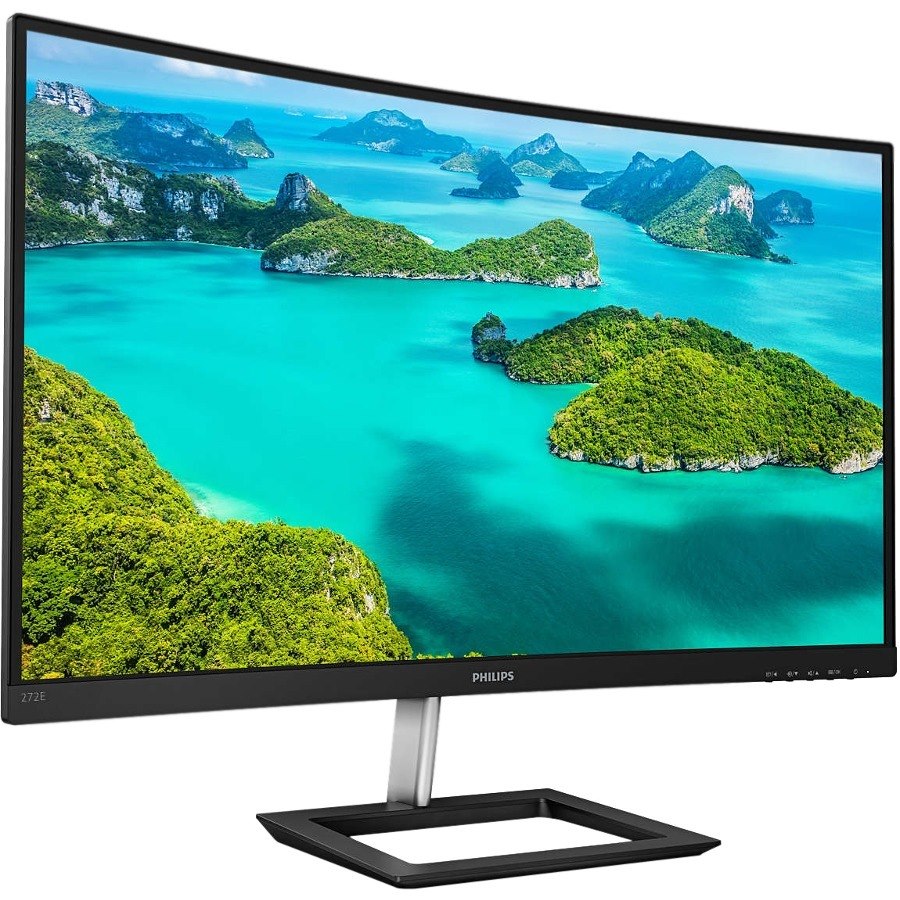 Philips 272E1CA 27" Class Full HD Curved Screen Gaming LCD Monitor - 16:9 - Textured Black