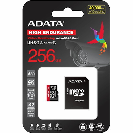 Adata High Endurance 256 GB Class 10/UHS-I (U3) V30 microSDXC