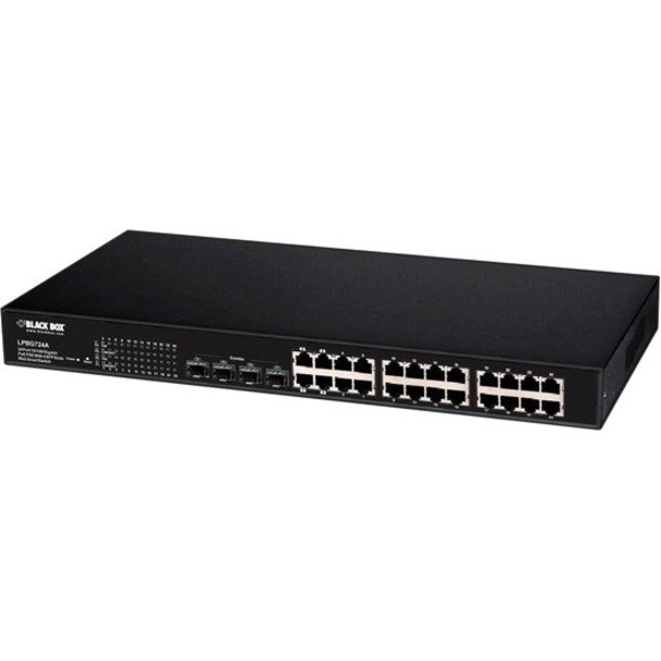 Black Box Gigabit PoE Web Smart Switch, 24-Port