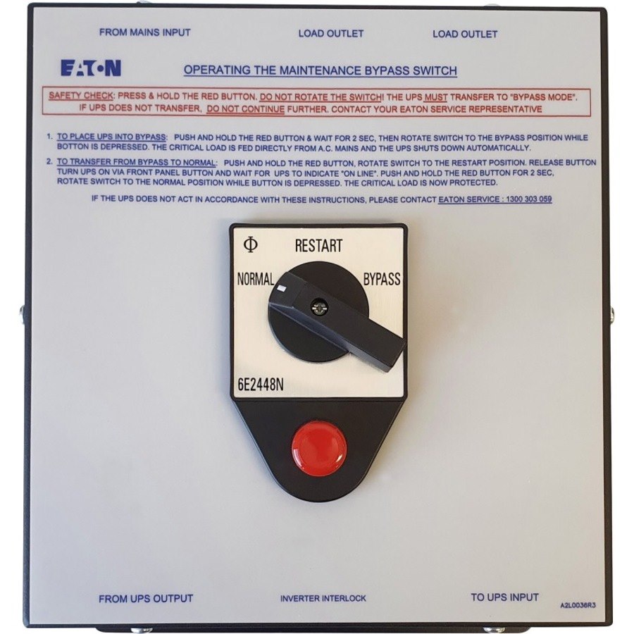 Eaton 9SX Maintenance Bypass Enclosure Wraparound Single Input