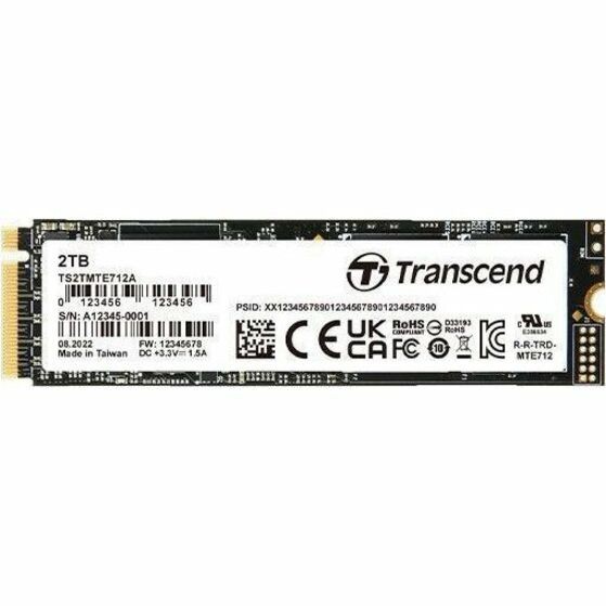 Transcend MTE712A 256 GB Solid State Drive - M.2 2280 Internal - PCI Express NVMe (PCI Express NVMe 4.0 x4)
