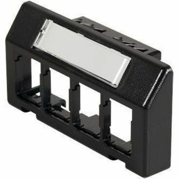 HDJ Furniture Adapter Plate, 4-Port, Black