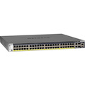 Netgear M4300 M4300-52G-PoE+ 48 Ports Manageable Layer 3 Switch - 10 Gigabit Ethernet, Gigabit Ethernet - 10GBase-T, 10/100/1000Base-TX, 10GBase-SR, 1000Base-SX, 1000Base-LX, 10GBase-LRM, 10GBase-LR