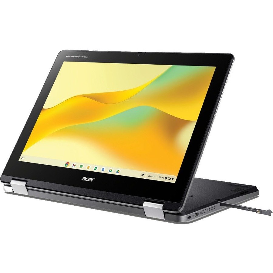 Acer Chromebook Spin 512 R856TN R856TN-P20G 12" Touchscreen Convertible 2 in 1 Chromebook - HD+ - Intel N200 - 8 GB - 64 GB Flash Memory - English (US) Keyboard - Shale Black