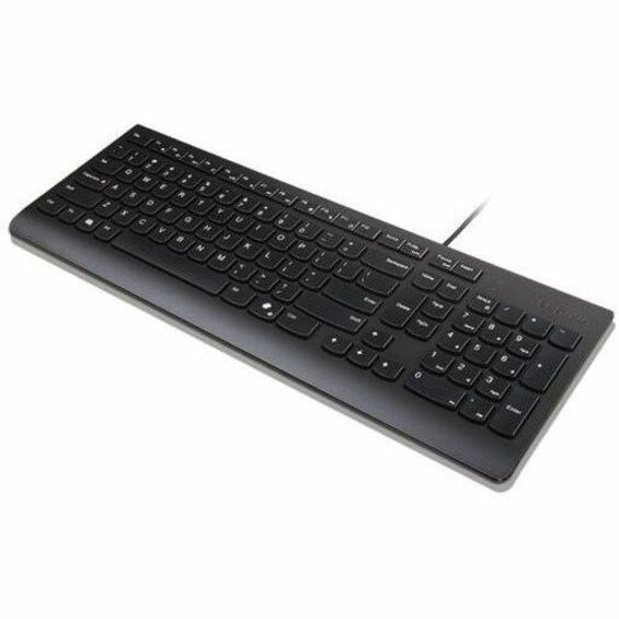 Lenovo Essential Keyboard - Cable Connectivity - USB Type A Interface - French - Black