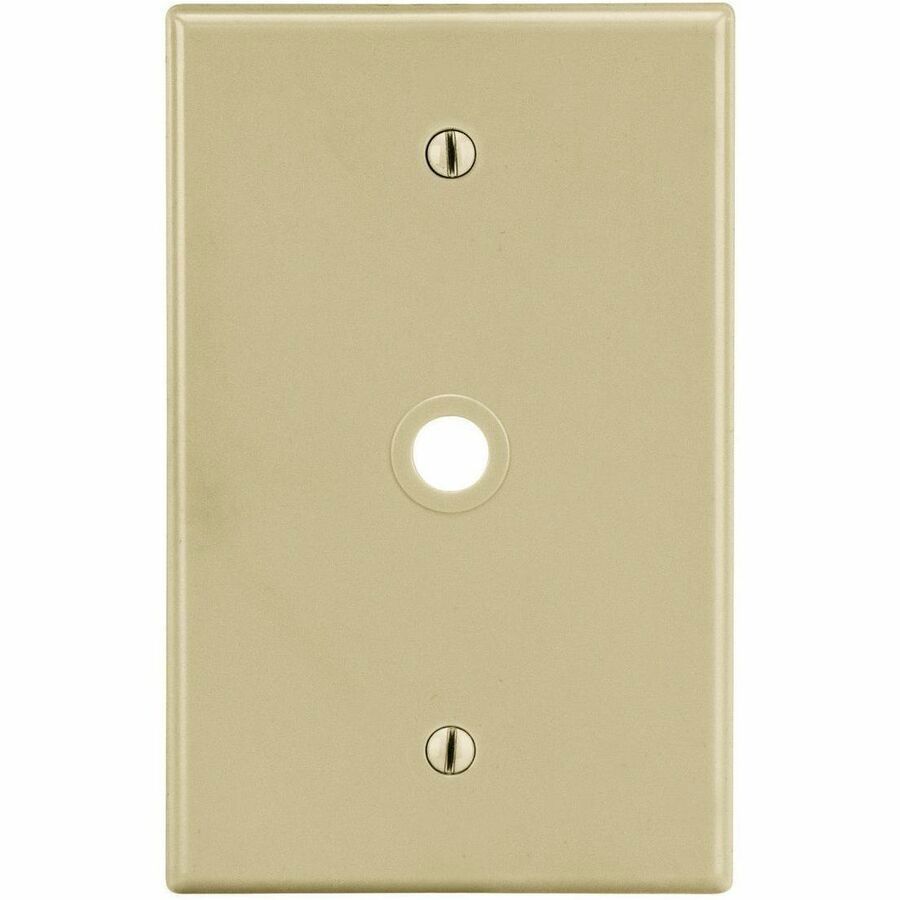 Bryant Wallplate, 1-Gang, .406" Opening, Box Mount, Ivory