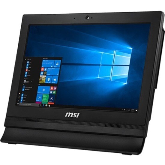 MSI PRO 16T 10M PRO 16T 10M 040US All-in-One Computer - Intel Celeron 5205U - 4 GB - 128 GB SSD - 15.6" HD Touchscreen - Desktop - Black