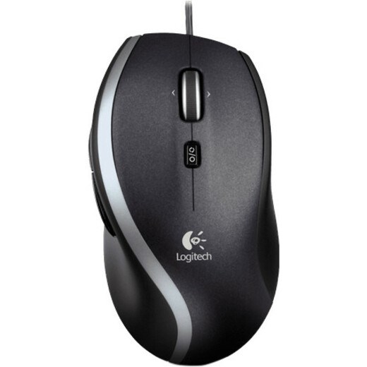 Logitech M500 Mouse - USB - Laser - Black, Grey