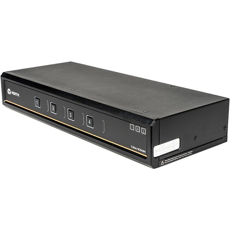 Vertiv Cybex SC940H Secure KVM | Dual Head | 4 Port | HDMI 1.4 | NIAP | 4K | USB