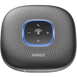 Anker PowerConf Bluetooth Speakerphone with 6 Microphones, Enhanced Voice Pickup, 24 Hour Call Time, Bluetooth 5, USB C Connection, Compatible with Leading Platforms, PowerIQ Technology