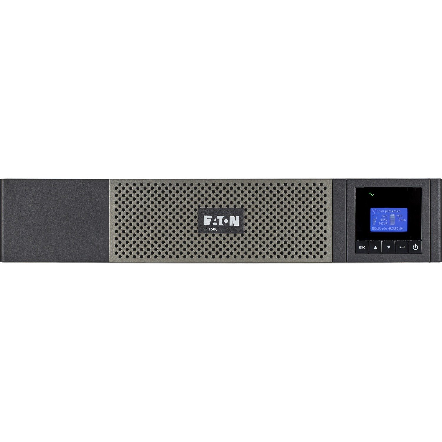 Eaton 5P 1440VA 1100W 120V Line-Interactive UPS, 5-15P, 10x 5-15R Outlets, 16-Inch Depth, True Sine Wave, Cybersecure Network Card Option, 2U