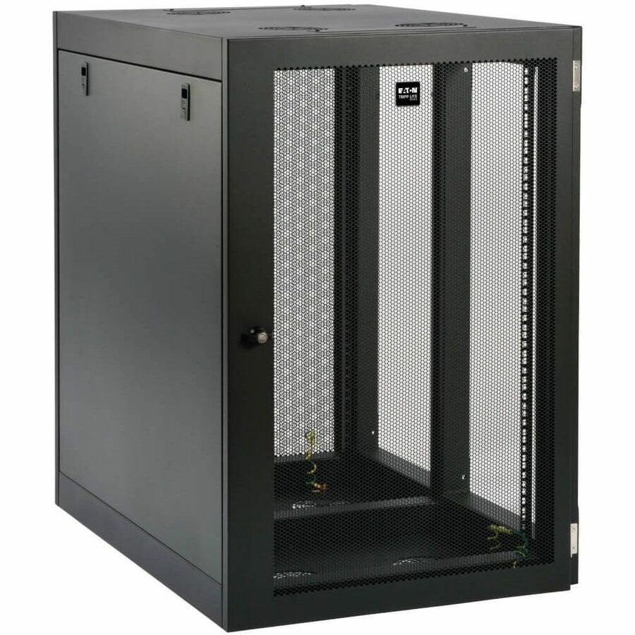 Eaton Tripp Lite Series SmartRack 18U Heavy-Duty Low-Profile Server-Depth Side-Mount Wall-Mount Rack Enclosure Cabinet