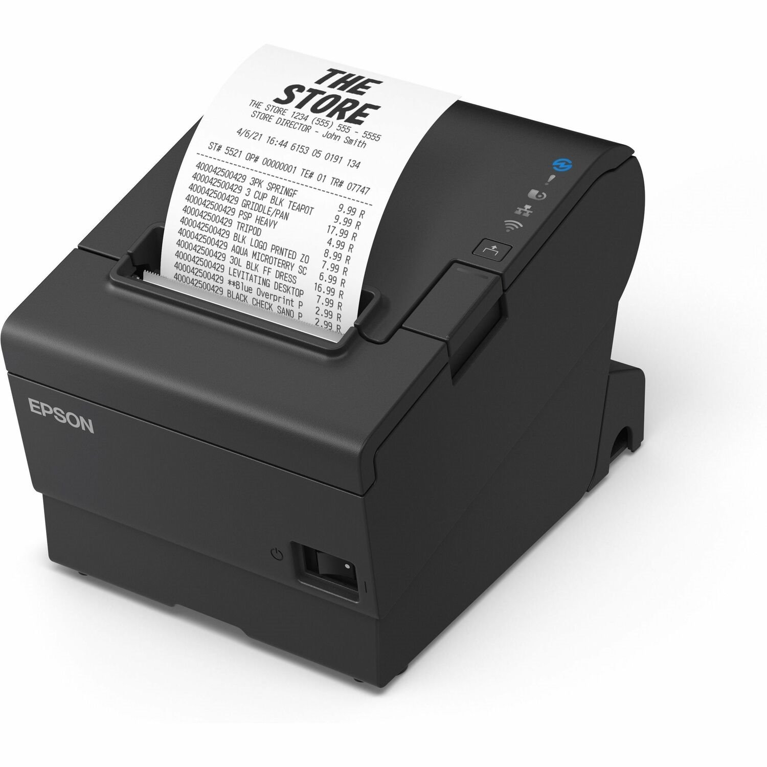 HP Hospitality Direct Thermal Printer - Monochrome - Portable - Receipt Print - USB - Serial - With Cutter - Black