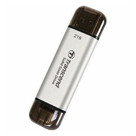 Transcend ESD310 2 TB Portable Solid State Drive - External - Silver