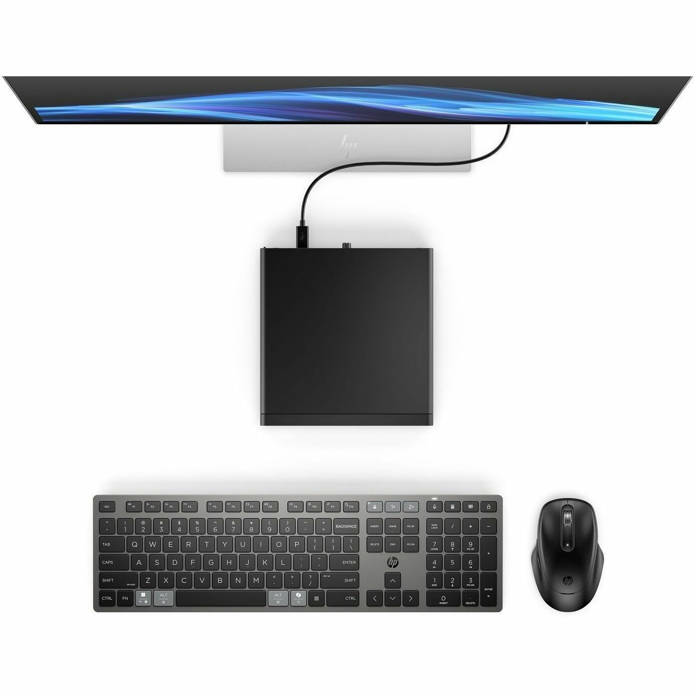 HP EliteDesk 8 G1a Desktop Computer - AMD Ryzen AI 5 340 - 16 GB - 512 GB SSD - Mini PC - Jack Black