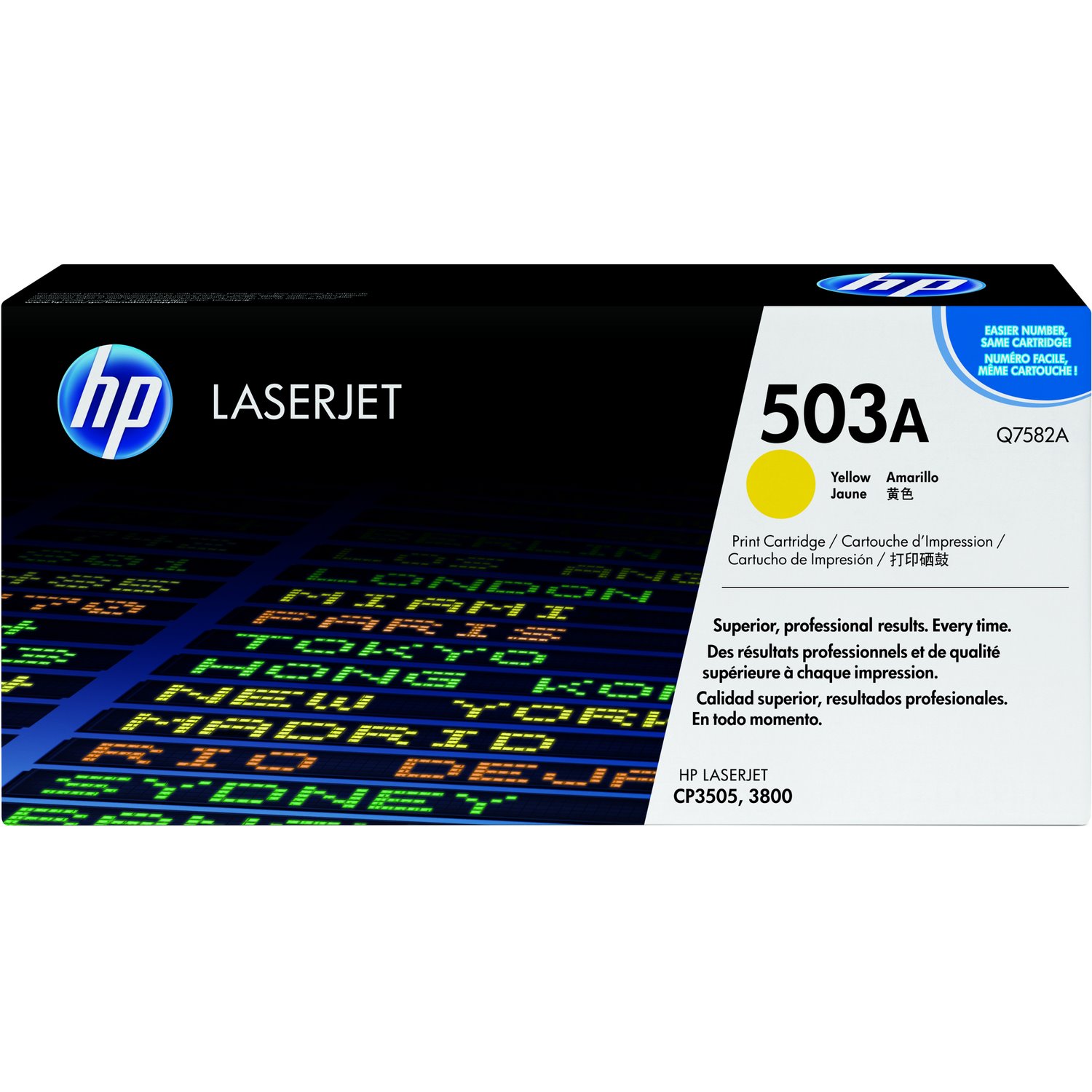 HP 503A Original Laser Toner Cartridge - Yellow - 1 Pack