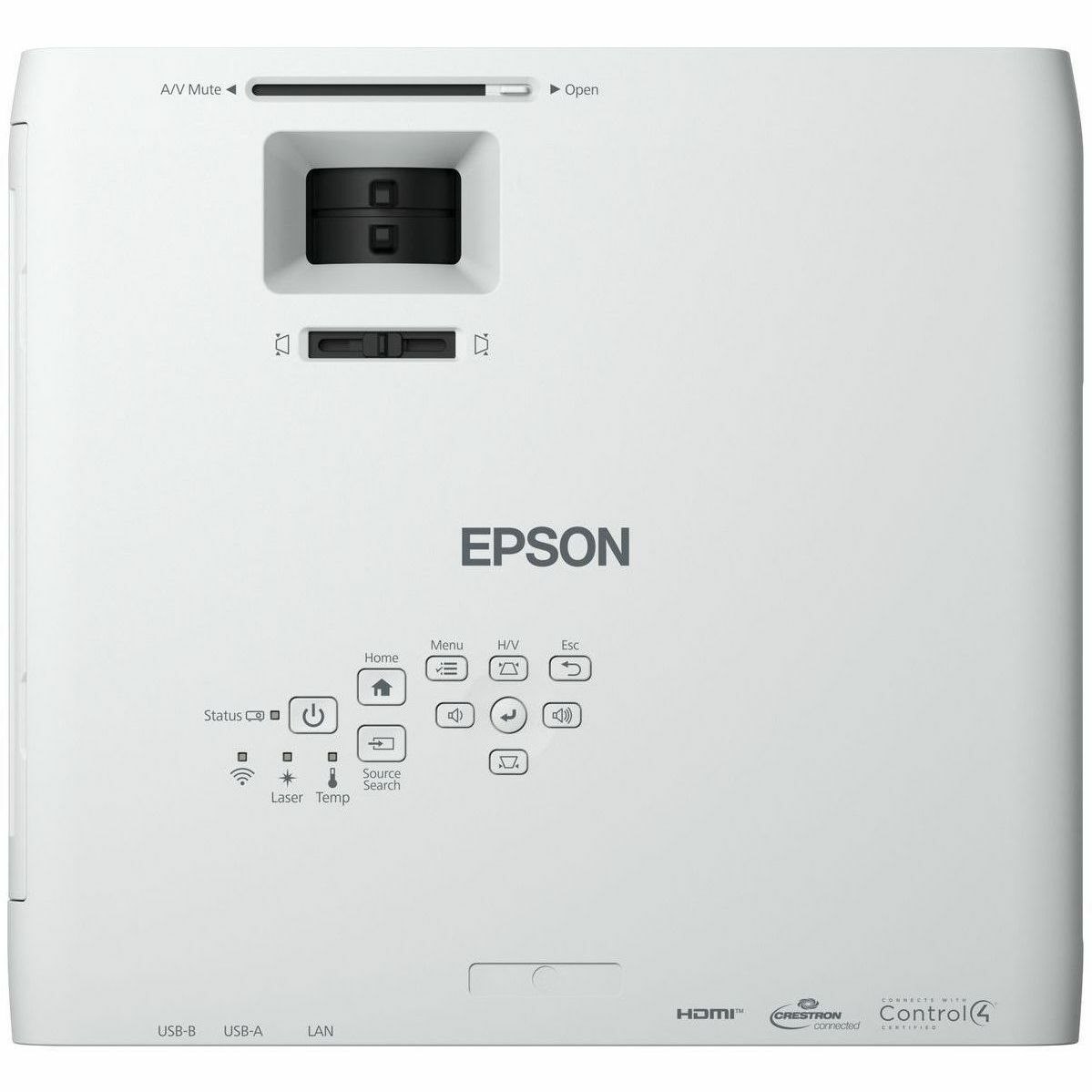 Epson EB-L260F 3LCD Projector - 16:9 - Desktop, Ceiling Mountable, Wall Mountable, Floor Mountable - White