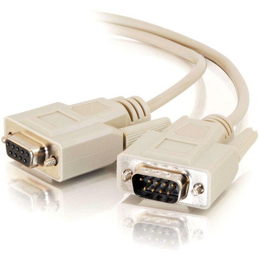 C2G 3ft DB9 M/F Extension Cable - Beige