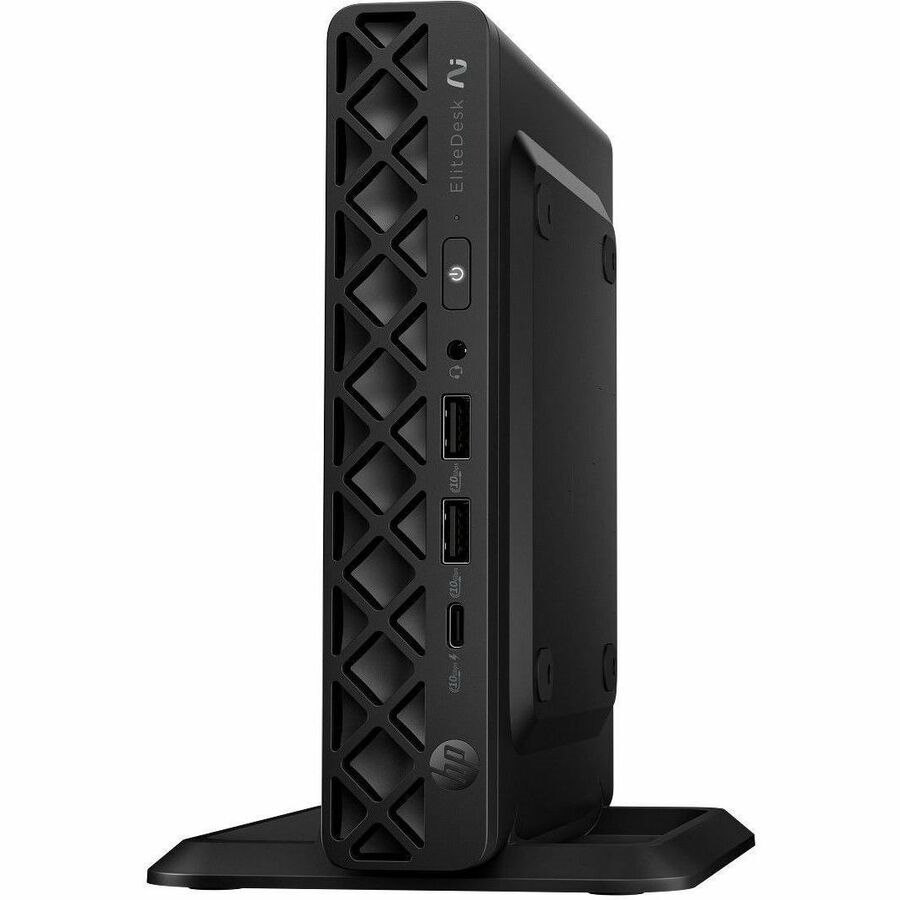 HP EliteDesk 8 G1i Desktop Computer - AMD Ryzen AI 7 350 - 16 GB - 512 GB SSD - Mini PC - Jack Black