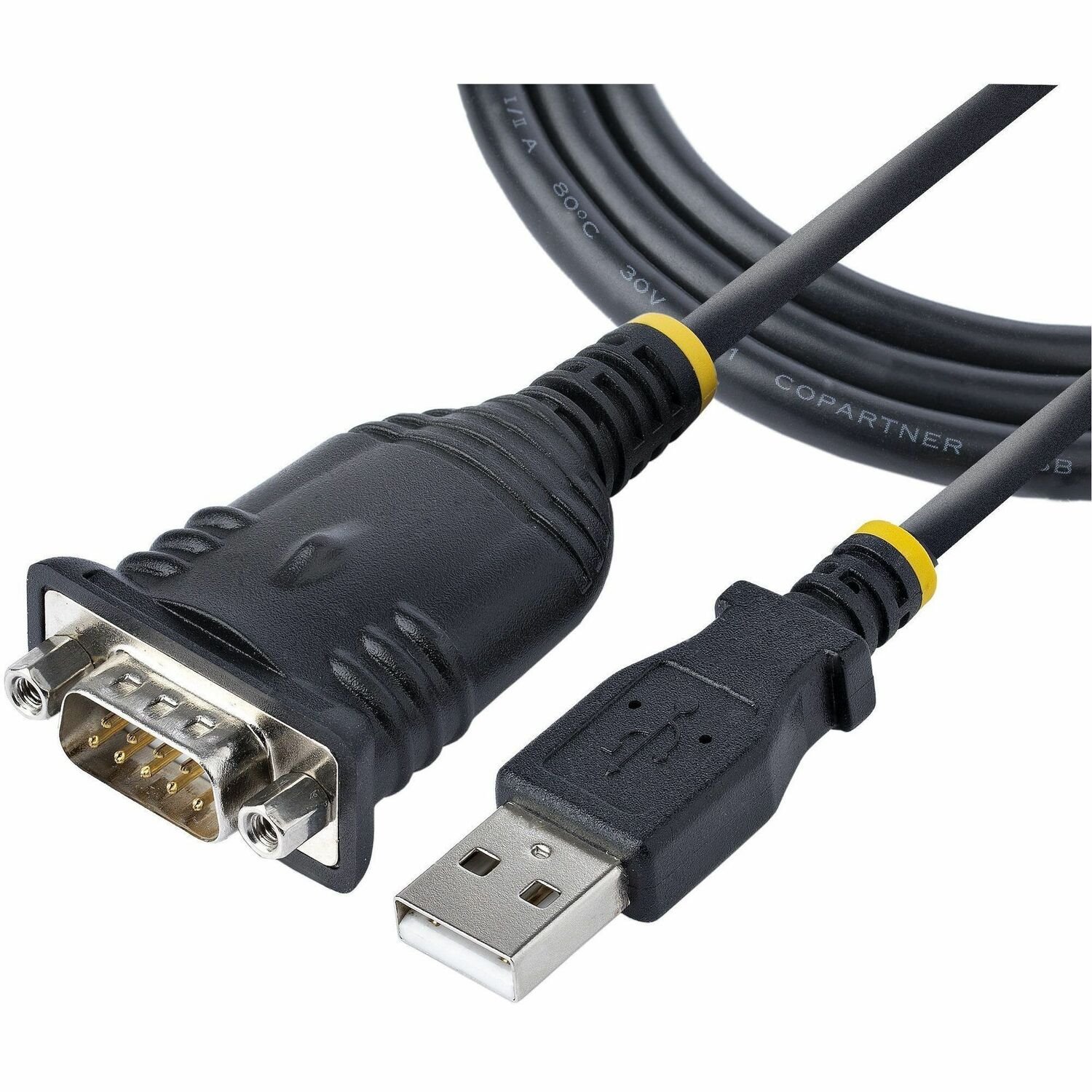 StarTech.com 1m USB Serial Converter Kabel, DB9 Male RS232 naar USB, USB naar Serieel Adapter, USB naar COM Poort Adapter, Windows/Mac
