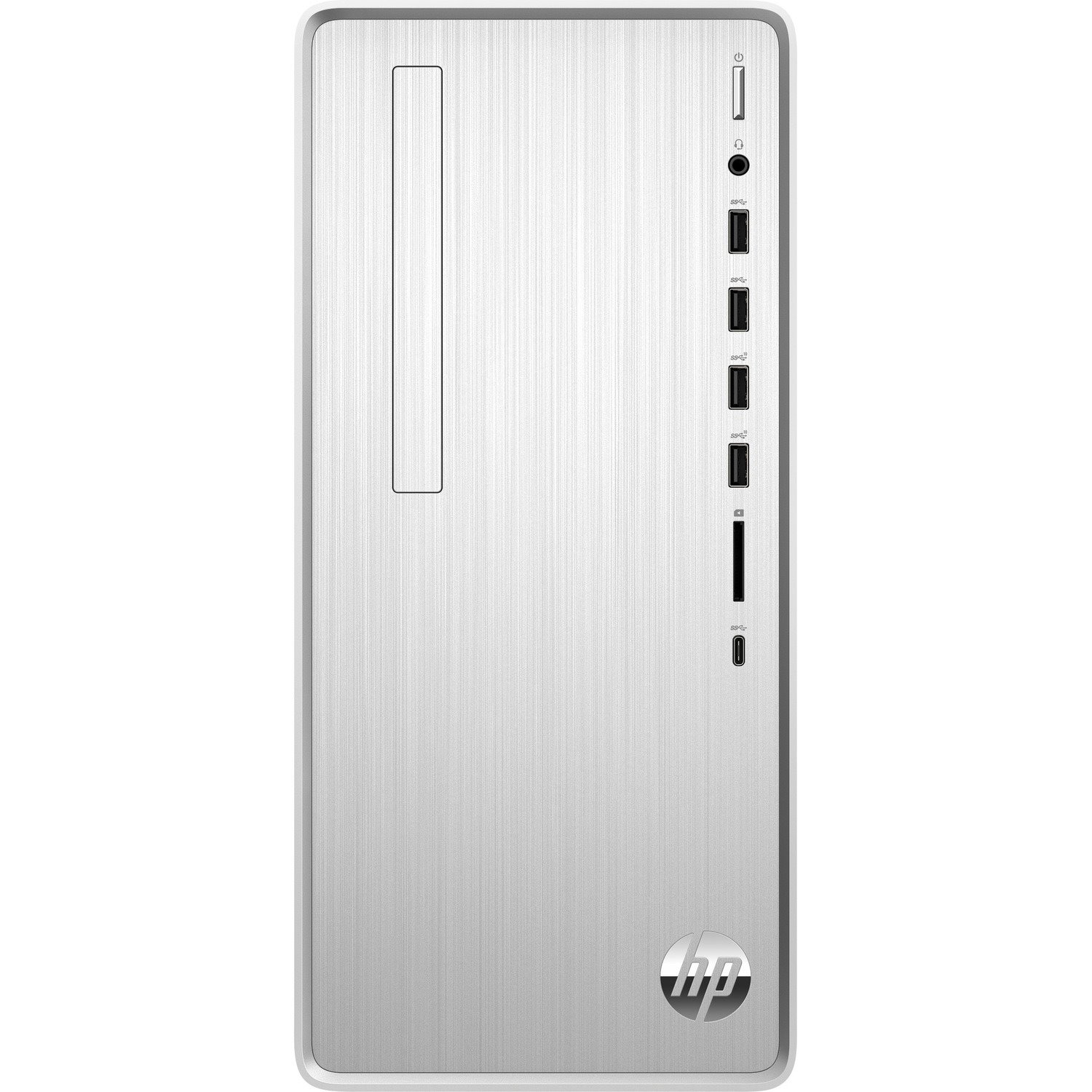 HP Pavilion TP01-2040 Desktop Computer - AMD Ryzen 5 5600G - 12 GB - 512 GB SSD - Tower - Jet Black, Dark Chrome