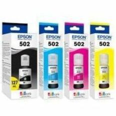 Epson Claria 502 Original Ultra High Yield Inkjet Ink Cartridge - CMYK, Black - 4 Pack
