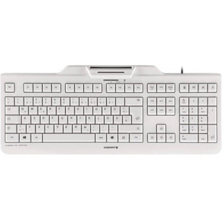 CHERRY KC 1000 SC Keyboard - Cable Connectivity - USB Interface - Italian - Pale Gray