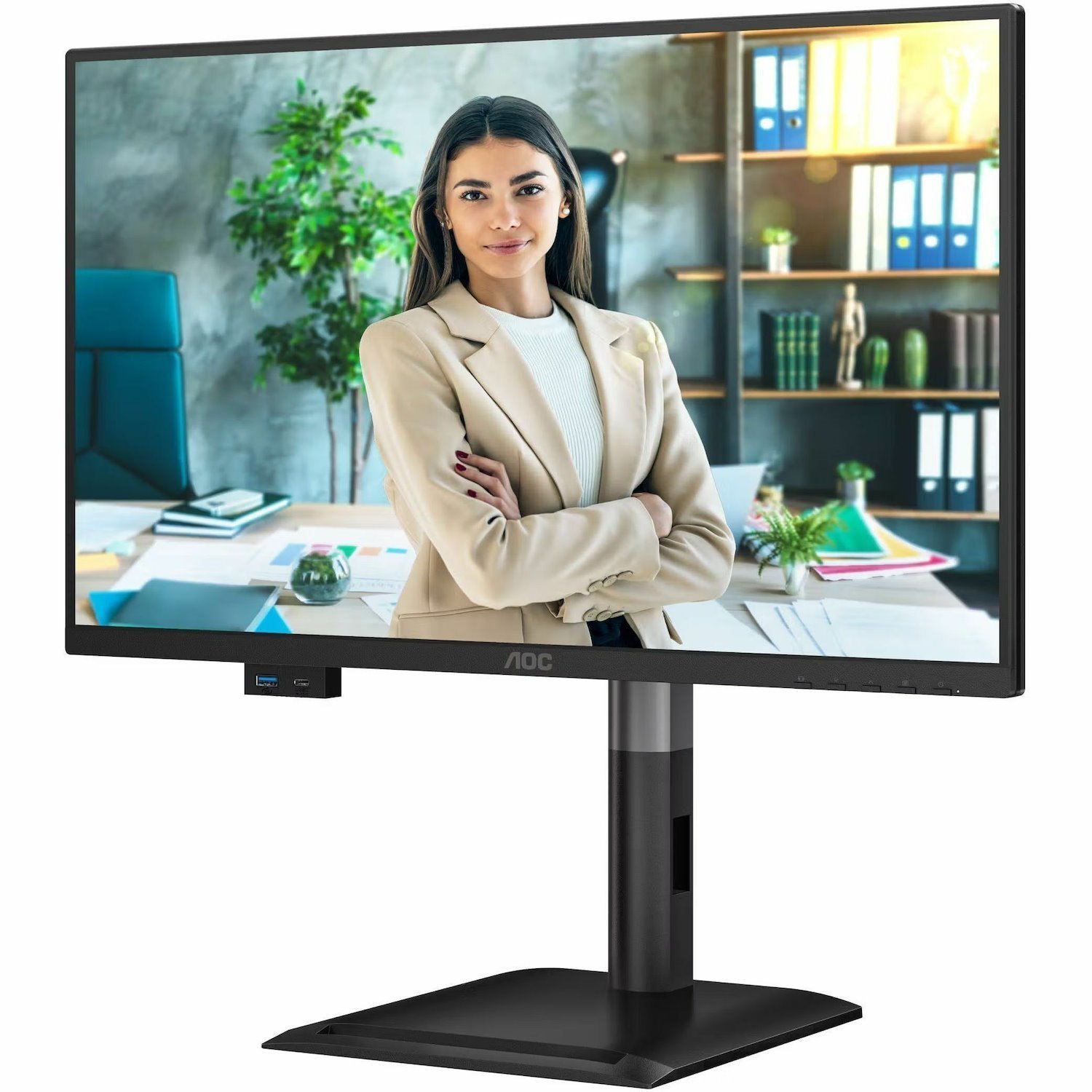 Aoc Monitor 23.8In 16:9 Ips 120HZ 1920X1080 HDM X1 DPX1 Usb-C