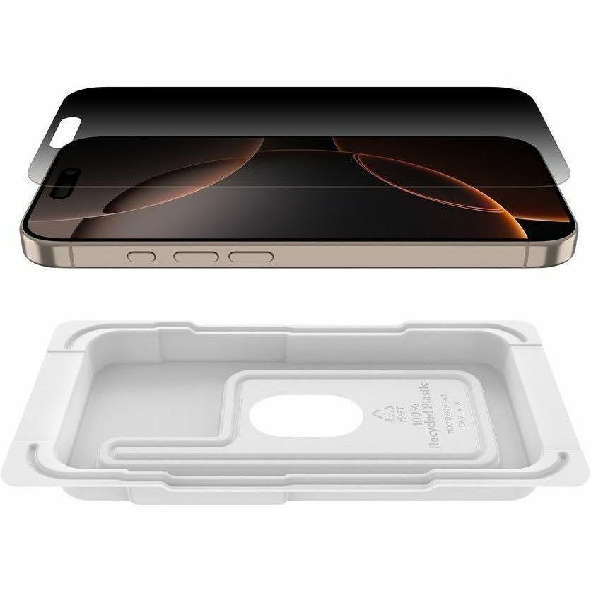 Belkin ScreenForce InvisiGlas 9H Glass Privacy Screen Protector for iPhone 16 Pro - 1 Piece