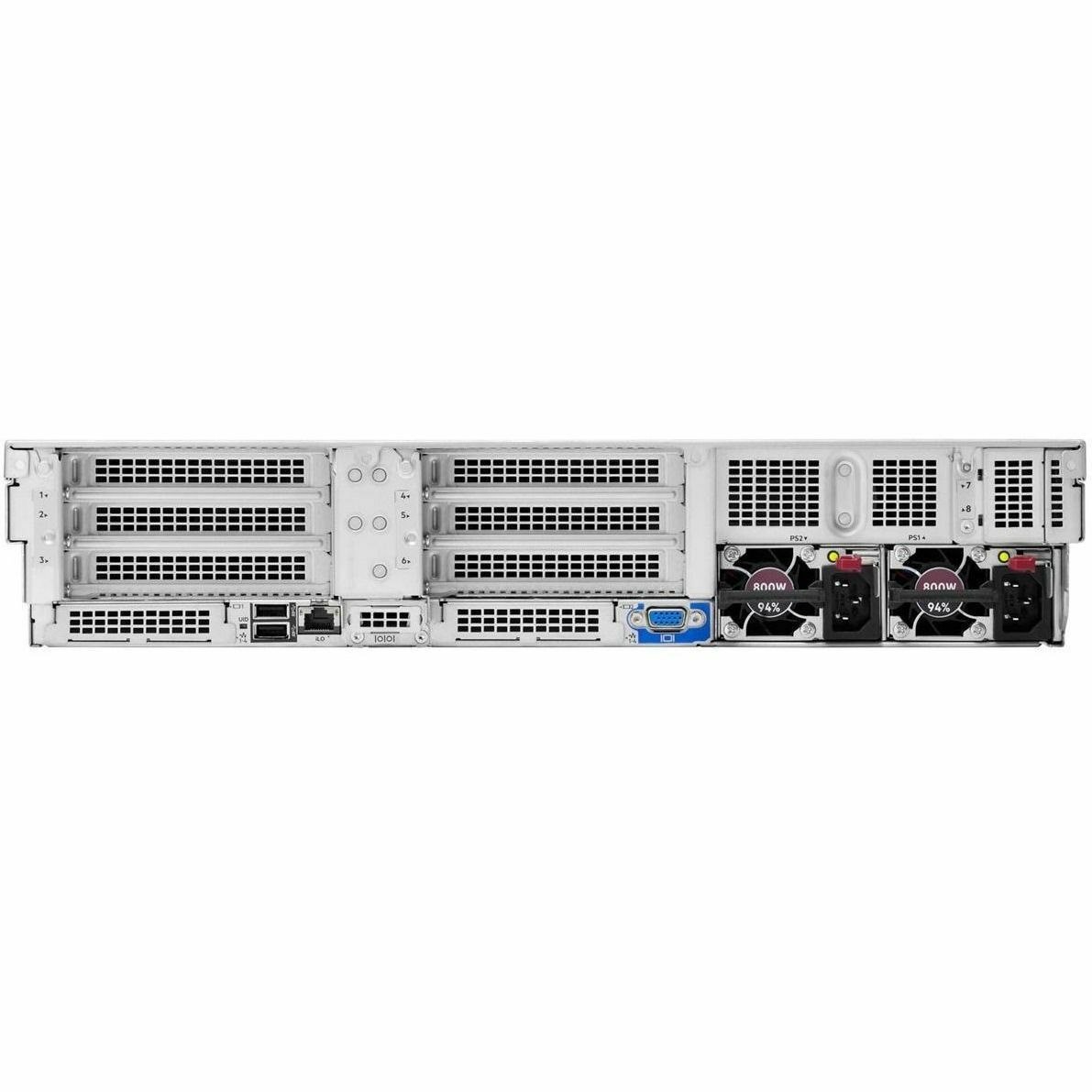 HPE ProLiant DL380 G11 2U Rack Server - 1 x Intel Xeon Silver 4510 2.40 GHz - 64 GB RAM - 12Gb/s SAS, Serial ATA/600, NVMe Controller
