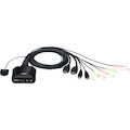 ATEN 2-Port USB 4K DCI HDMI Cable KVM Switch with Remote Port Selector