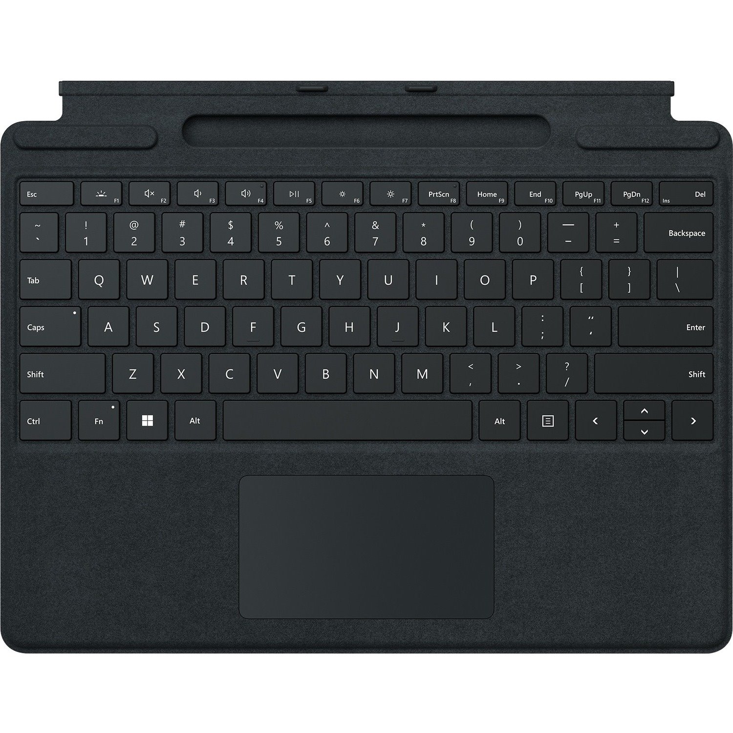 Microsoft Signature Keyboard/Cover Case for 13" Microsoft Surface Pro 8, Surface Pro X Tablet - Black