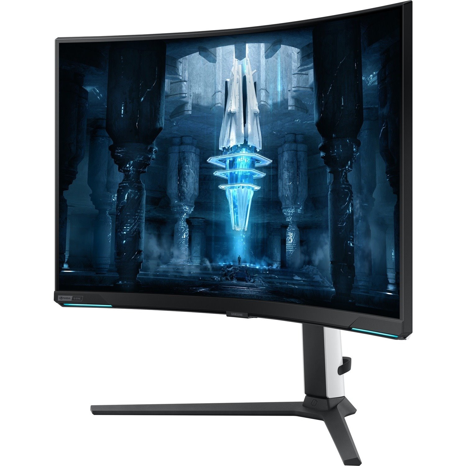 Samsung Odyssey Neo G8 S32BG850NU 32" Class 4K UHD Curved Screen Gaming LCD Monitor - 16:9 - Black, White