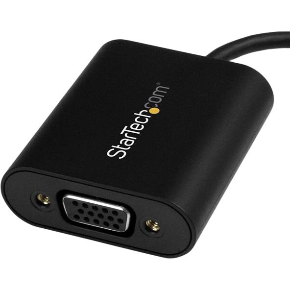 StarTech.com USB-C to VGA Adapter - 1920x1200 - USB C Adapter - USB Type C to VGA Monitor / Projector Adapter