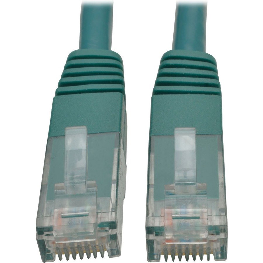 Eaton Tripp Lite Series Cat6 Gigabit Molded (UTP) Ethernet Cable (RJ45 M/M), PoE, Green, 3 ft. (0.91 m)