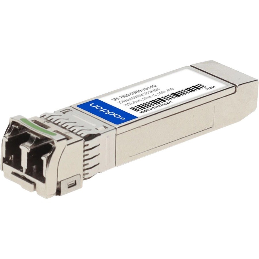 AddOn MSA and TAA 25GBase-DWDM SFP28 Transceiver C-Band 100GHz (SMF, 1530.33nm, 10km, LC, DOM, -40 to 85C)