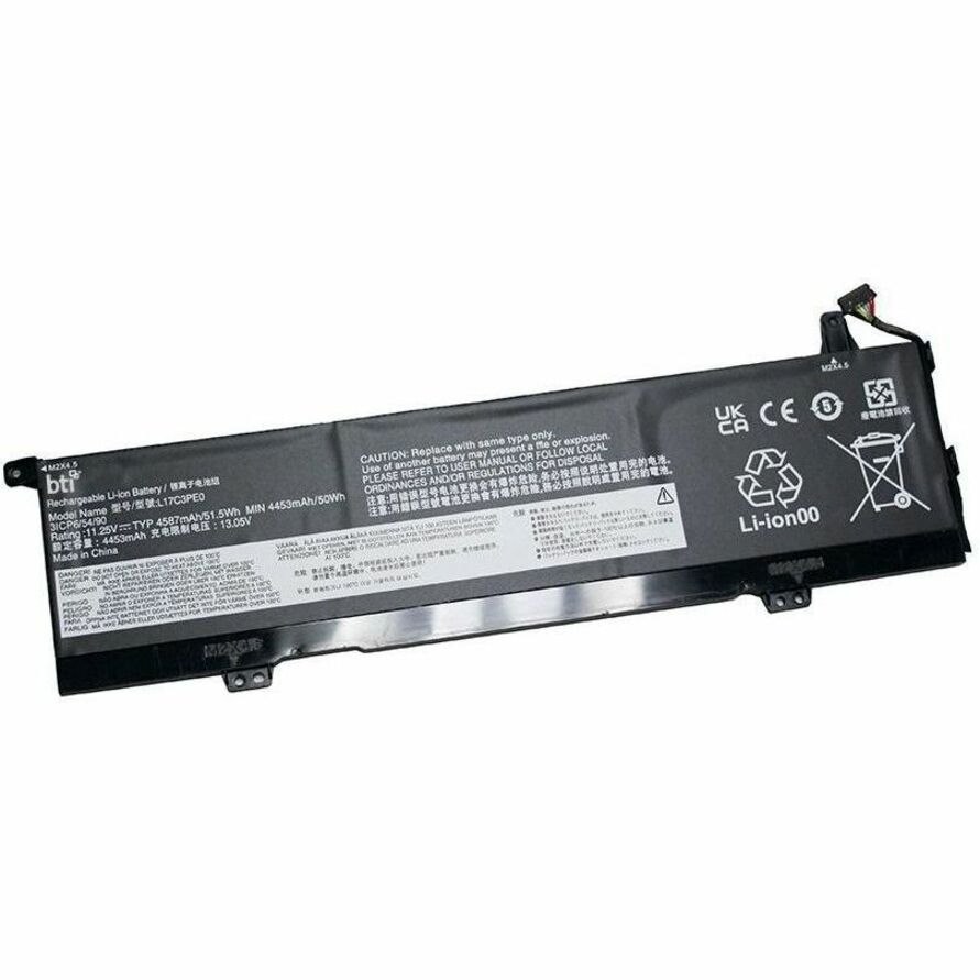 BTI L17C3PE0-BTI 11.25V 51.5WH LI-ION BATTERY L17C3PE0, 5B10Q39196, 5B10Q39197