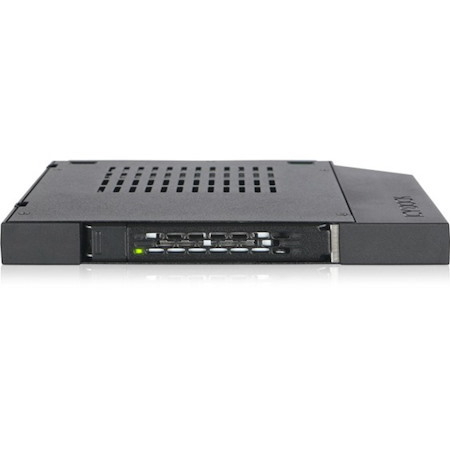 Icy Dock ToughArmor MB411SPO-1B Drive Bay Adapter for 5.25" - Serial ATA/600 Host Interface Internal - Black