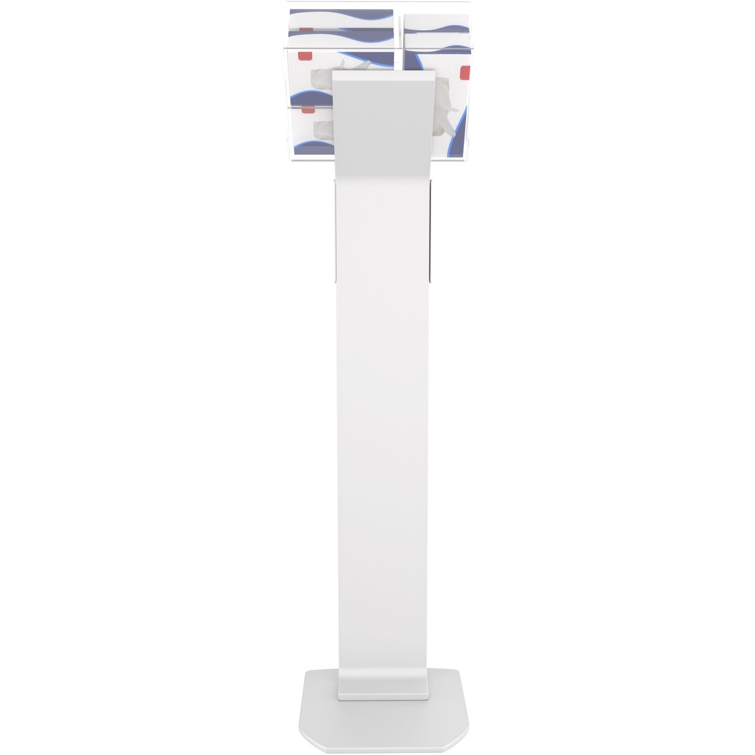 CTA Digital Premium Locking Sanitizing Station Stand (White)