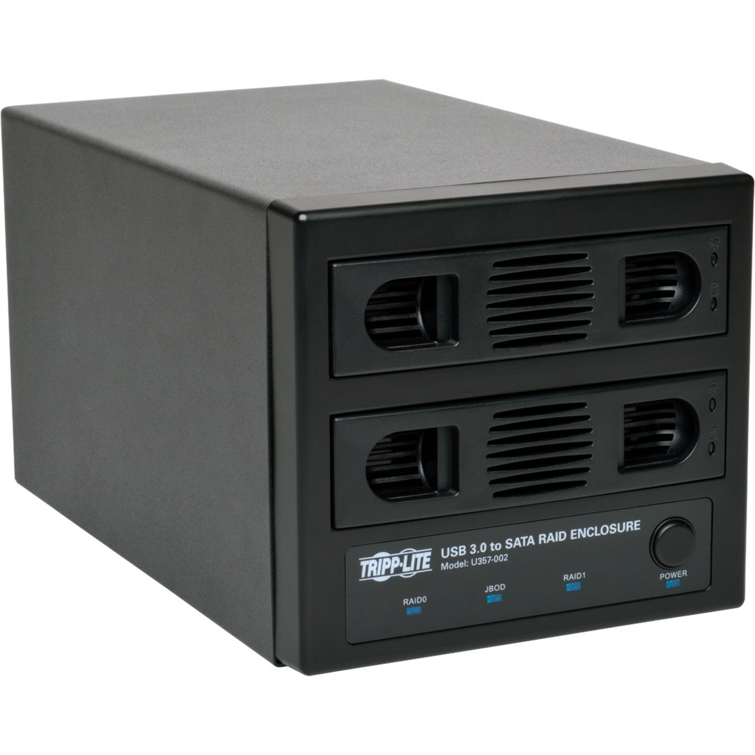 Tripp Lite by Eaton 2 Bay RAID Enclosure, SuperSpeed USB 5Gbps, Fan Cooled, For 3.5" and 2.5" drives